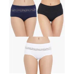 Clovia Multicolor Cotton Hipster Panty (Pack Of 3)-picture-14