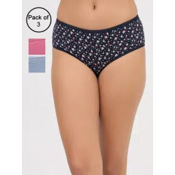 Clovia Multicolor Cotton Solid Panties, Pack Of 3-picture-41