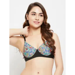 Clovia Multicolor Floral Half Coverage Padded Push-Up Bra-image-38