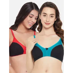 Clovia Multicolor Full Coverage Non-Wired Everyday Bra - Pack of 2-picture-17