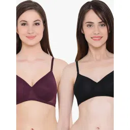 Clovia Multicolor Non Wired Non Padded T-Shirt Bra (Pack Of 2)-picture-14