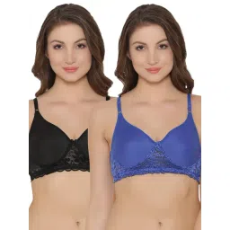 Clovia Multicolor Non Wired Padded T-Shirt Bra (Pack Of 2)-image-31