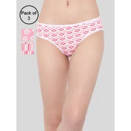 Clovia Multicolor Printed Bikini Panty - Pack of 3-picture-33