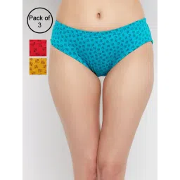Clovia Multicolor Printed Hipster Panty - Pack of 3-picture-10