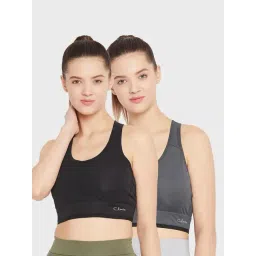 Clovia Multicolor Sports Bra (Pack of 2)-image-28