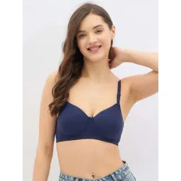 Clovia Navy Blue Regular Fit Bra-picture-28