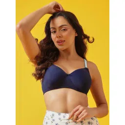 Clovia Navy Blue Regular Fit Bra-picture-45