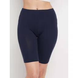Clovia Navy Cotton Cycling Shorts-picture-37