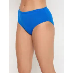 Clovia Navy Cotton Regular Fit Solid Panties image 3