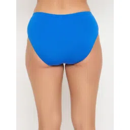 Clovia Navy Cotton Regular Fit Solid Panties image 2