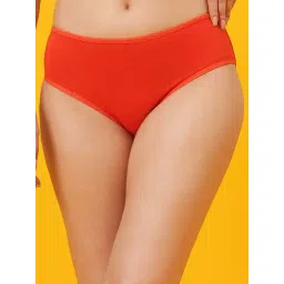 Clovia Orange Cotton Regular Fit Printed Panties-picture-19
