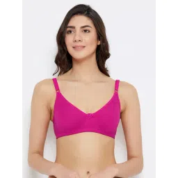 Clovia Pink Cotton Full Coverage Bra-picture-37