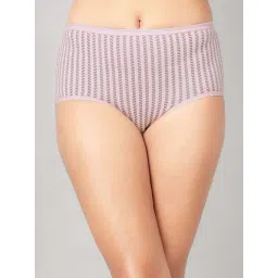 Clovia Pink Cotton Regular Fit Printed Panties-picture-37