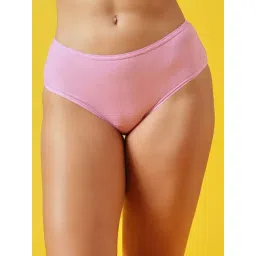 Clovia Pink Cotton Regular Fit Printed Panties-picture-48