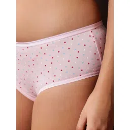 Clovia Pink Cotton Regular Fit Printed Panties image 5