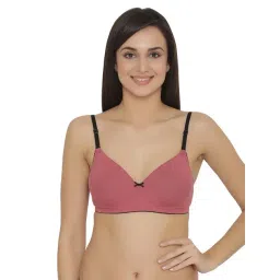 Clovia Pink Cotton T-Shirt Bra-picture-26