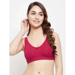 Clovia Pink Cotton T-Shirt Bra-picture-39