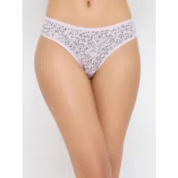 Clovia Pink Floral Print Bikini Panty-picture-13