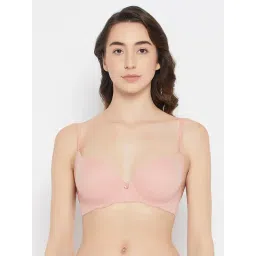 Clovia Pink Padded Full Coverage T-Shirt Bra-picture-21