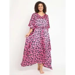 Clovia Pink Printed Kaftan-picture-43