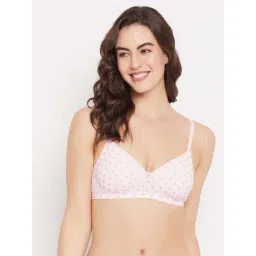 Clovia Pink Printed T-Shirt Bra-picture-22