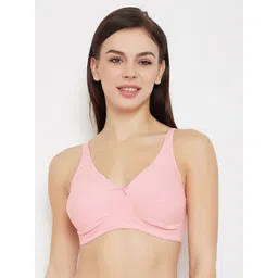 Clovia Pink Solid Non-Wired Full Coverage Non Padded Everyday Bra BR2137P2236E-picture-26