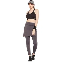 clovia Polyester Classic Track Pants Grey-picture-15