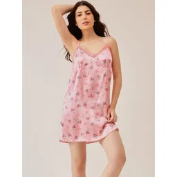 Clovia Printed Nightdress-picture-17