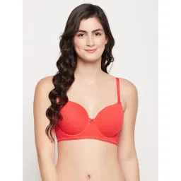 Clovia Red Cotton T-Shirt Bra-picture-45