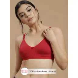 Clovia Red Cotton T-Shirt Bra-picture-37