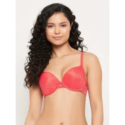 Clovia Red Plain Bra-picture-30