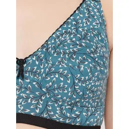 Clovia Teal Printed Non-padded Bra image 5