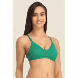 Clovia Teal Solid Seamless Bra-picture-32
