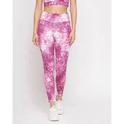 clovia Tie & Dye Fitted Track Pants-picture-15
