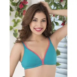Clovia Turquoise Non Wired Non Padded T-Shirt Bra-picture-18