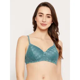Clovia Turquoise Self Bra-picture-10