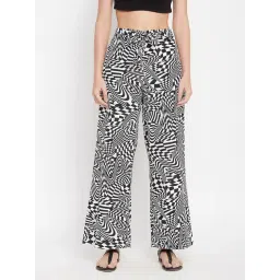Clovia White & Black Printed Pants-picture-21