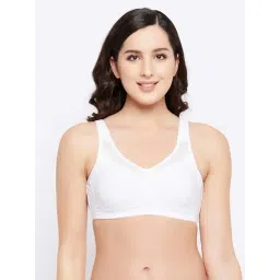 Clovia White Cotton Beginner's Bra-picture-43