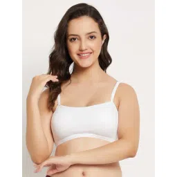 Clovia White Cotton Beginner's Bra-picture-14
