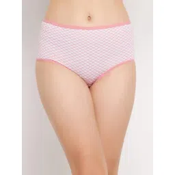 Clovia White Cotton Printed Hipster Panty-picture-39