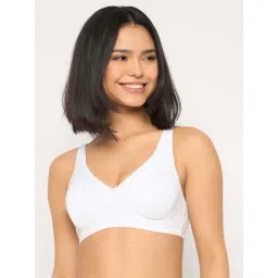 Clovia White Cotton Regular Fit Bra-picture-29