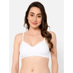 Clovia White Cotton T-Shirt Bra-picture-36