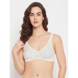 Clovia White Printed Full Coverage Non-Wired Bra-picture-47