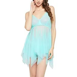 clovia Women Lace Short Length Babydoll-picture-50