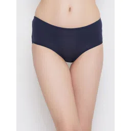 Clovia Women Navy Blue Solid Cotton Hipster Briefs PN2999A083-picture-10
