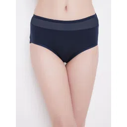 Clovia Women Navy Blue Solid Hipster Briefs PN1167A08S-picture-37