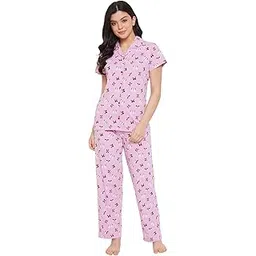 clovia Women Pajama Set |Material: Cotton-picture-42