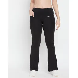 clovia Women Solid Black Track Pants-picture-16