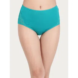 Clovia Women Turquoise Blue Solid Hipster Briefs PN1057P17XL-picture-36