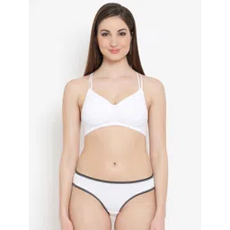 Clovia Women White Lingerie Set COMBBP07540B-picture-22